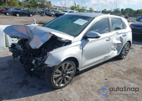 2018 Hyundai Elantra Gt Sport from USA, damaged, VIN KMHH55LC7JU043165